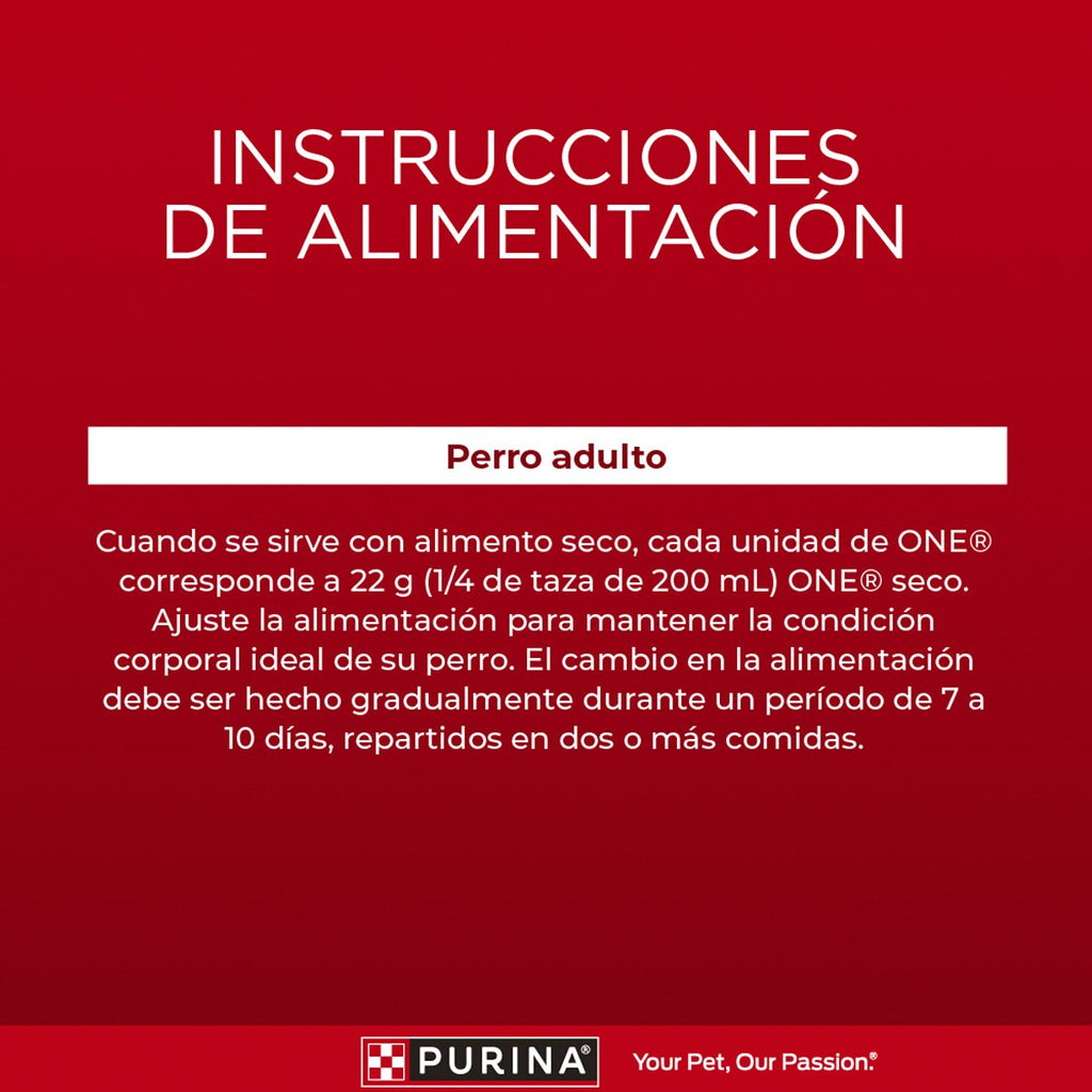 Purina ONE Perros Multi Protn AdtYCchr 15x85gXI