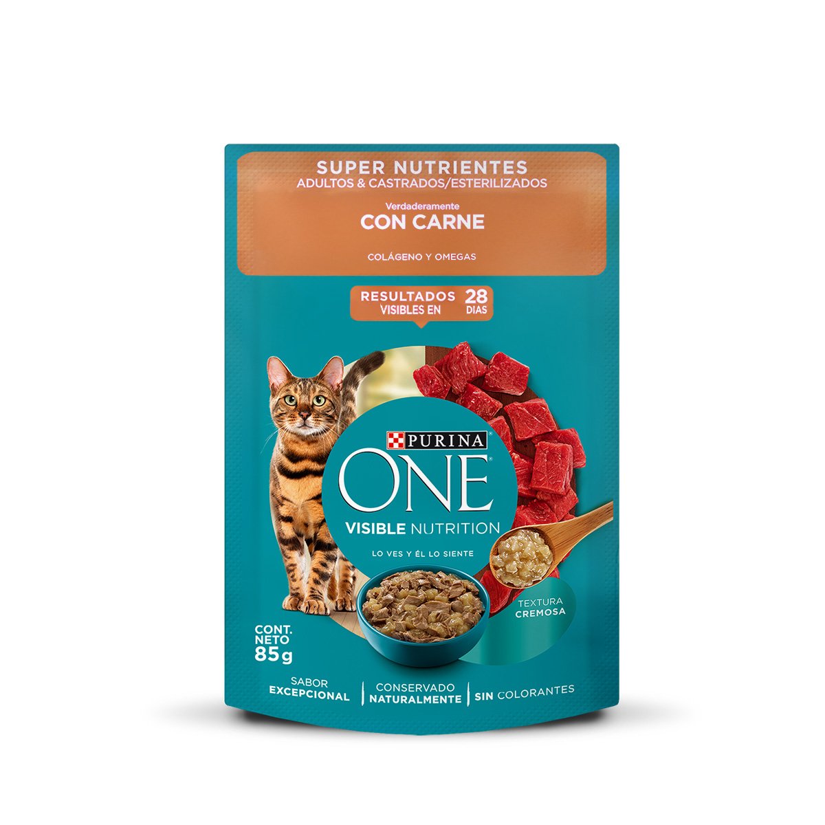 Purina ONE Gatos Super Ntr AdtYEstlz 15x85gXI