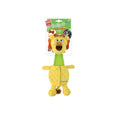 GiGwi Lion--Plush dog toy with TPR Neck Pouch Belly for treats filling
