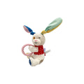 GiGwi Rabbit 'Plush Friendz' with squeaker and TPR ring