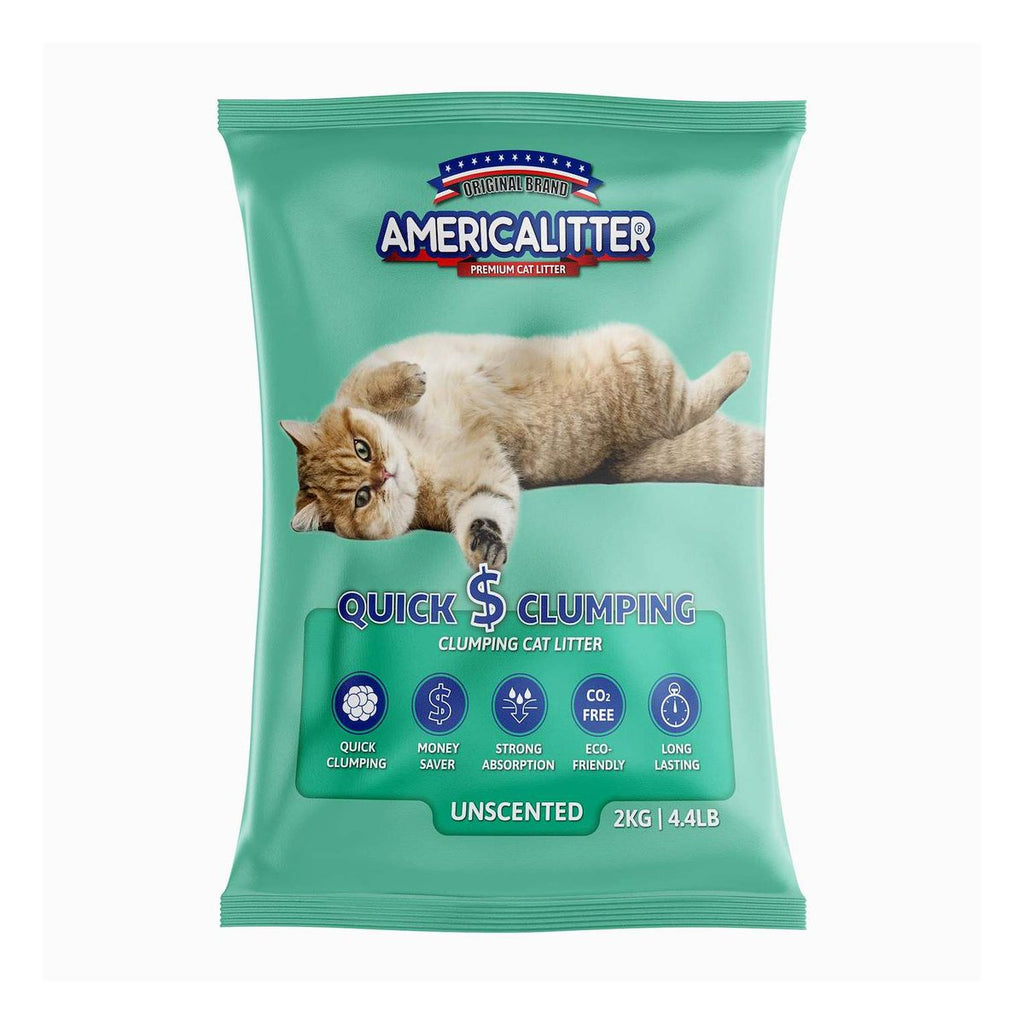 America Litter Arena Quick Clumping sin aroma 2 kg
