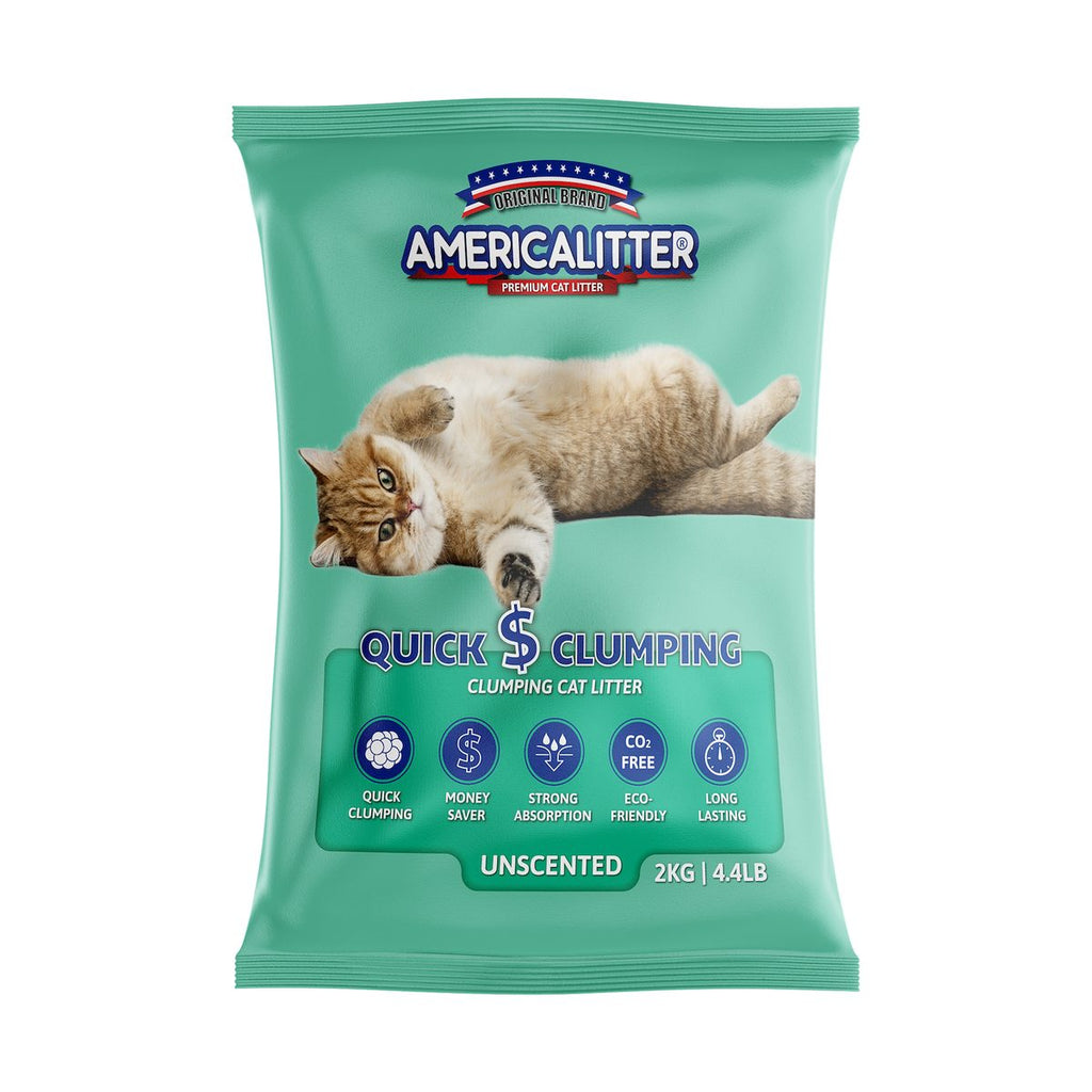 America Litter Arena Quick Clumping sin aroma 2 kg