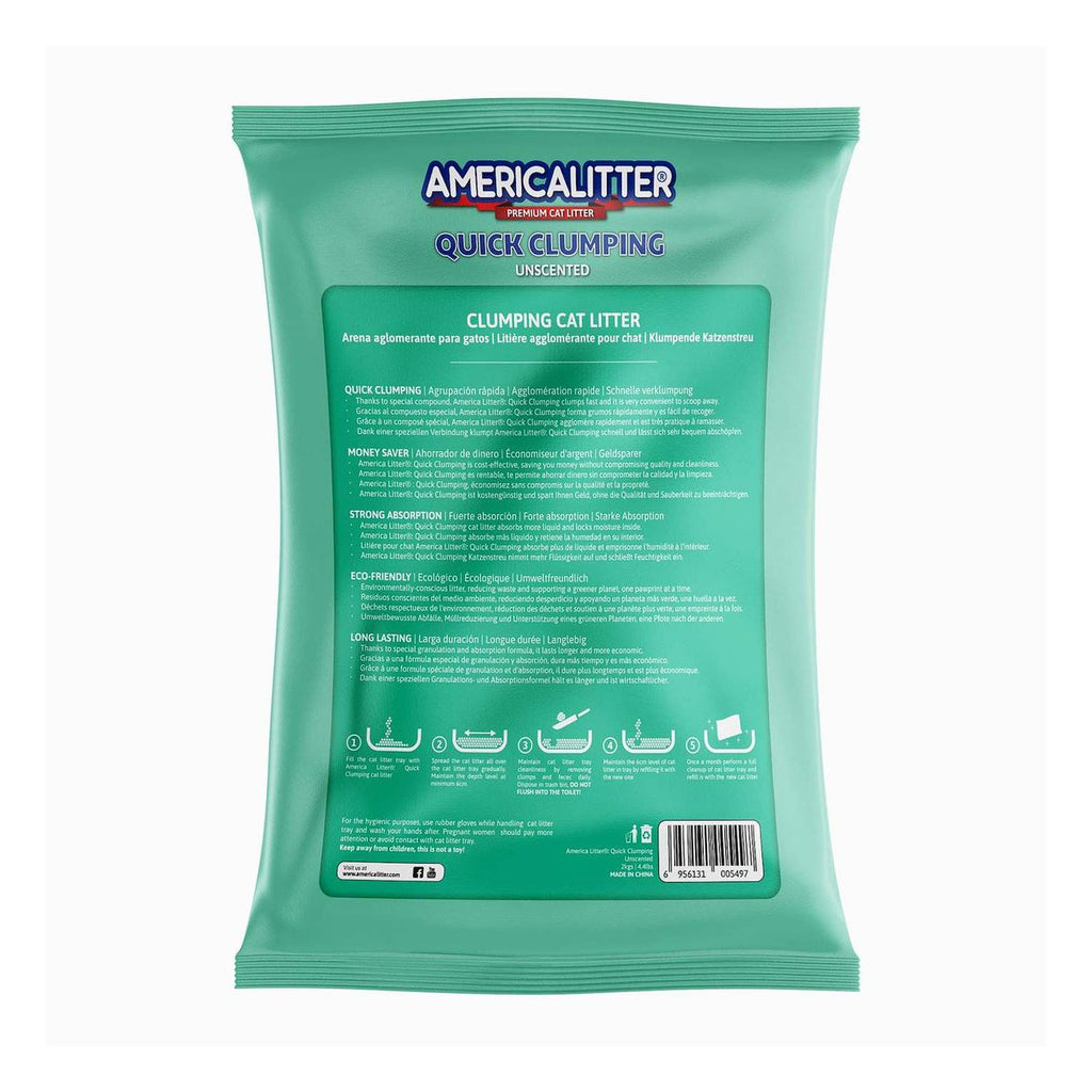America Litter Arena Quick Clumping sin aroma 2 kg
