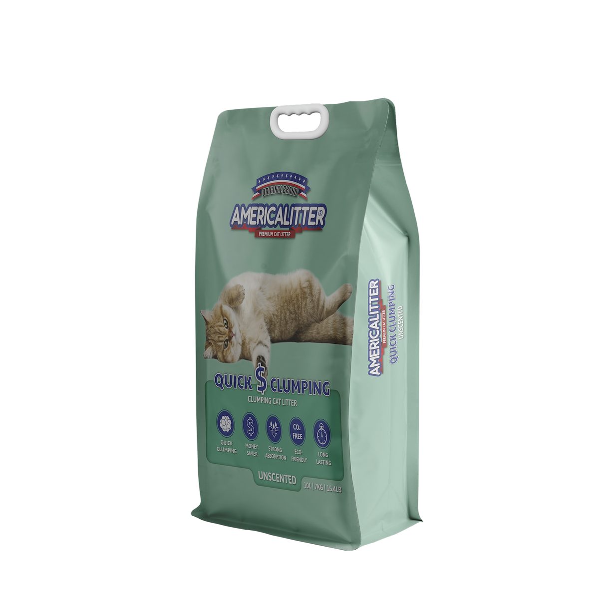 Arena Quick Clumping sin aroma 7 kg