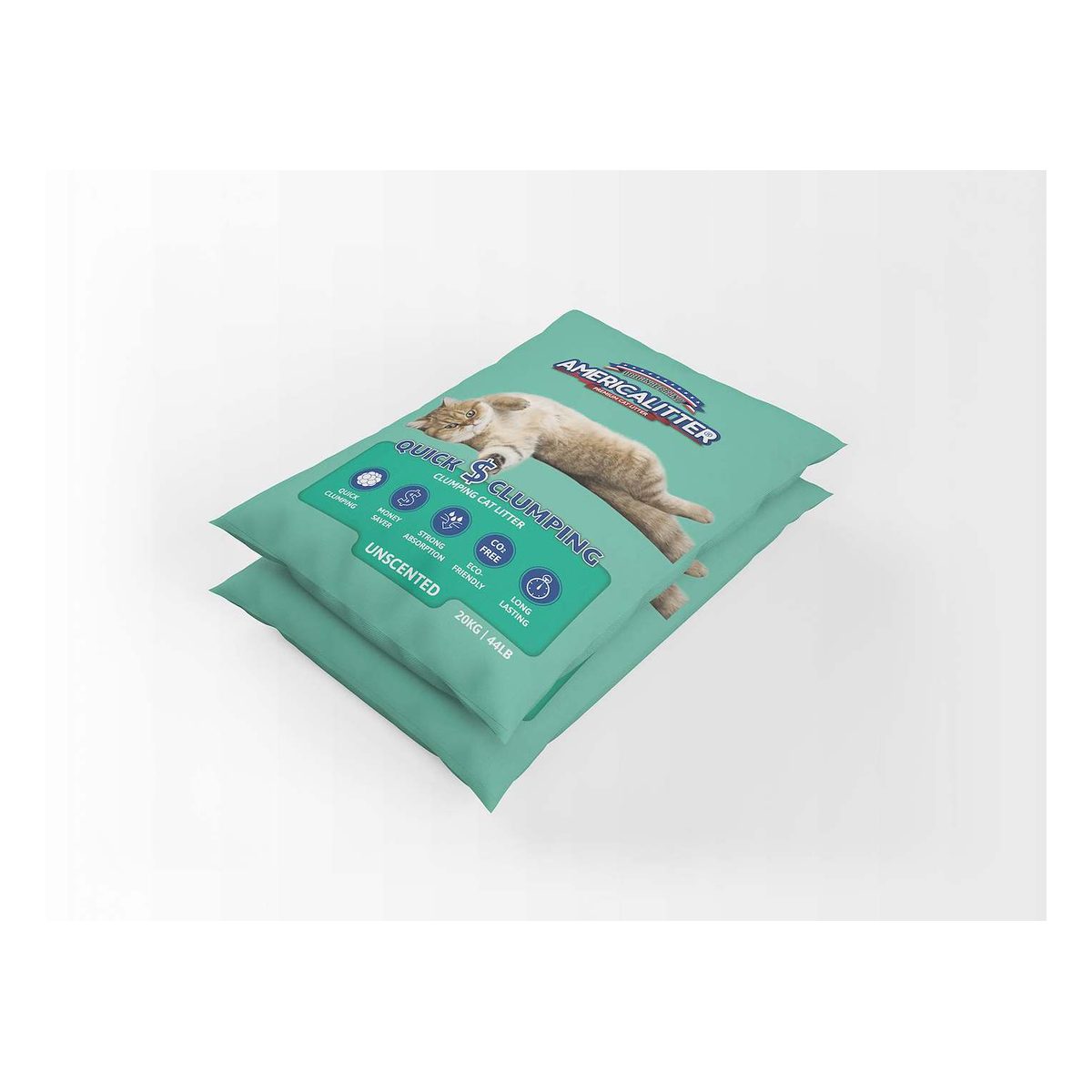 Arena Quick Clumping sin aroma 20 kg