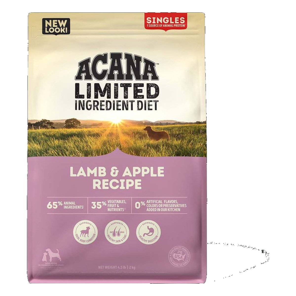 ACANA Singles Lamb & Apple 4.5LB (2KG)