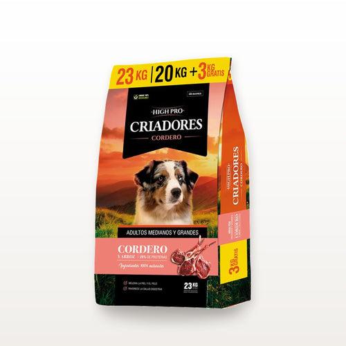 Criadores High Pro Adultos Cordero 20+3 KG