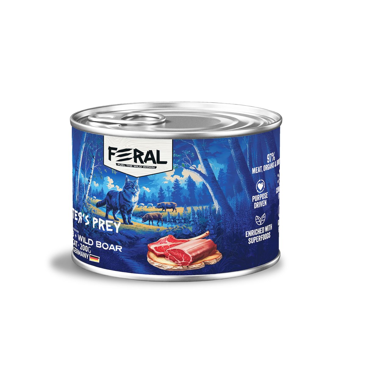 Feral GATO - CORDERO CON JABALI 200g