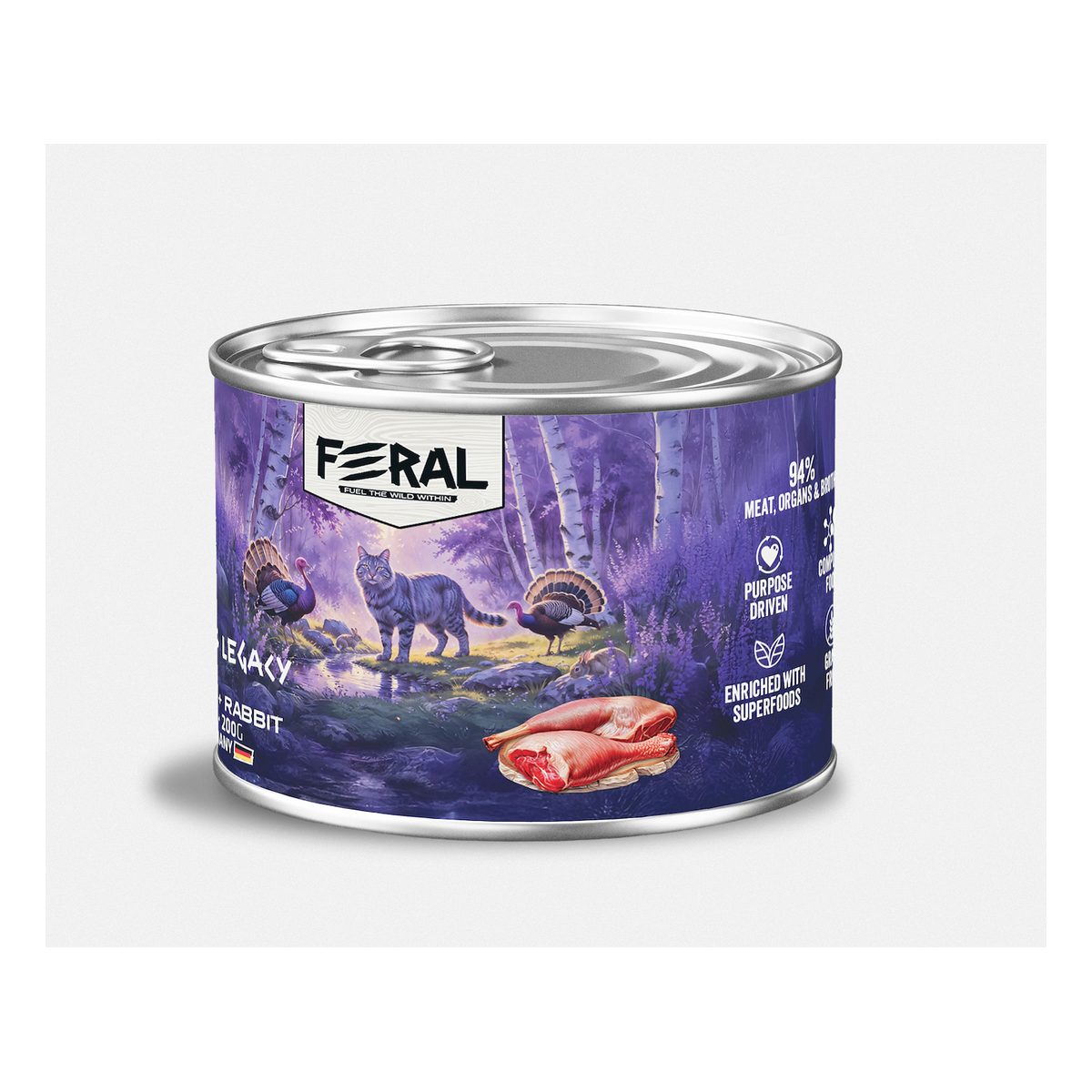 Feral GATO SENIOR - PAVO CON CONEJO 200g