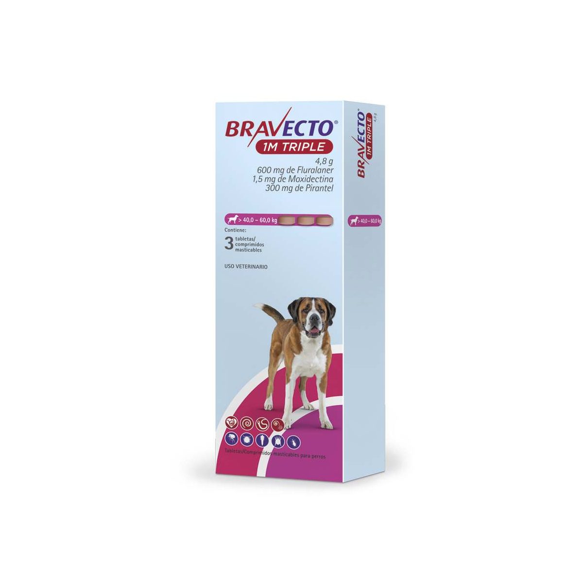 BRA 1M TRIPLE 600MG 3X1TAB(40 a 60Kg)