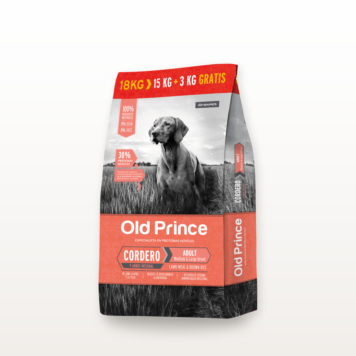 Old Prince Noveles Cordero y Arroz Adultos Medianos y Grandes 18 KG