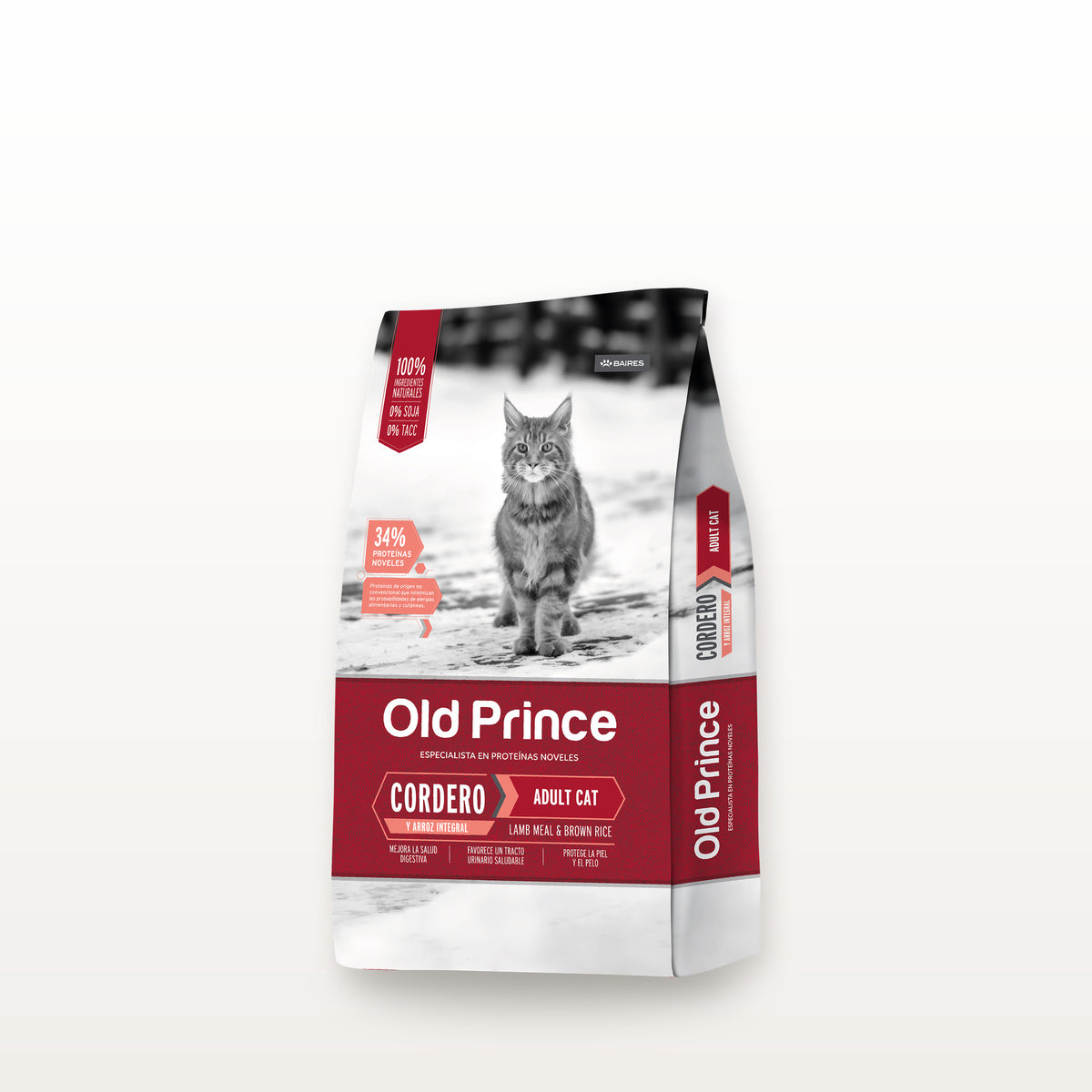 Old Prince Noveles Cordero Gatos Adultos 3 KG