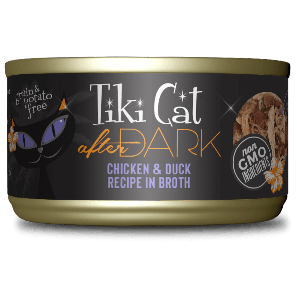 Tiki Cat Chicken & Duck Recipe in Broth