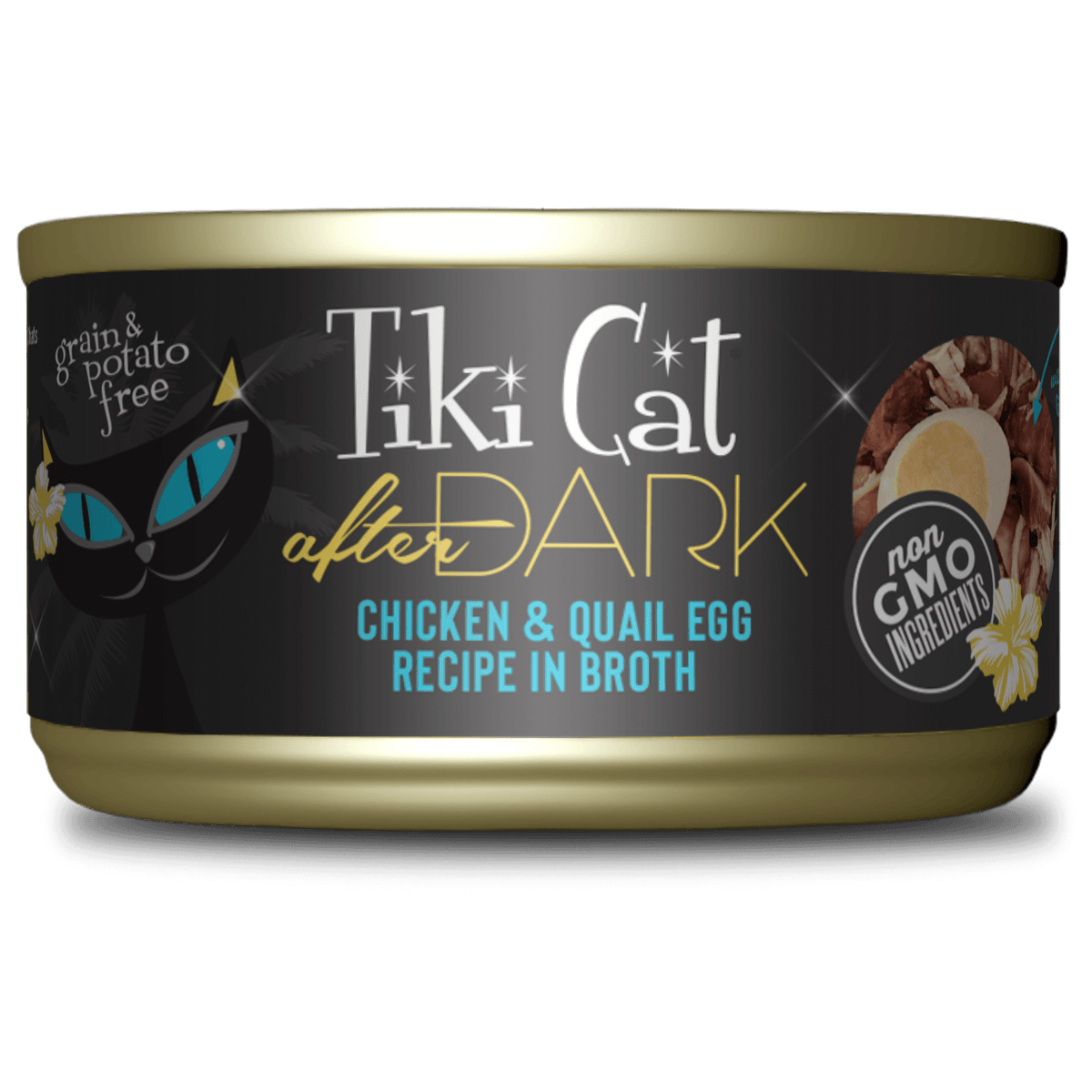 Tiki Cat Chicken & Quail Egg Recipe in Broth