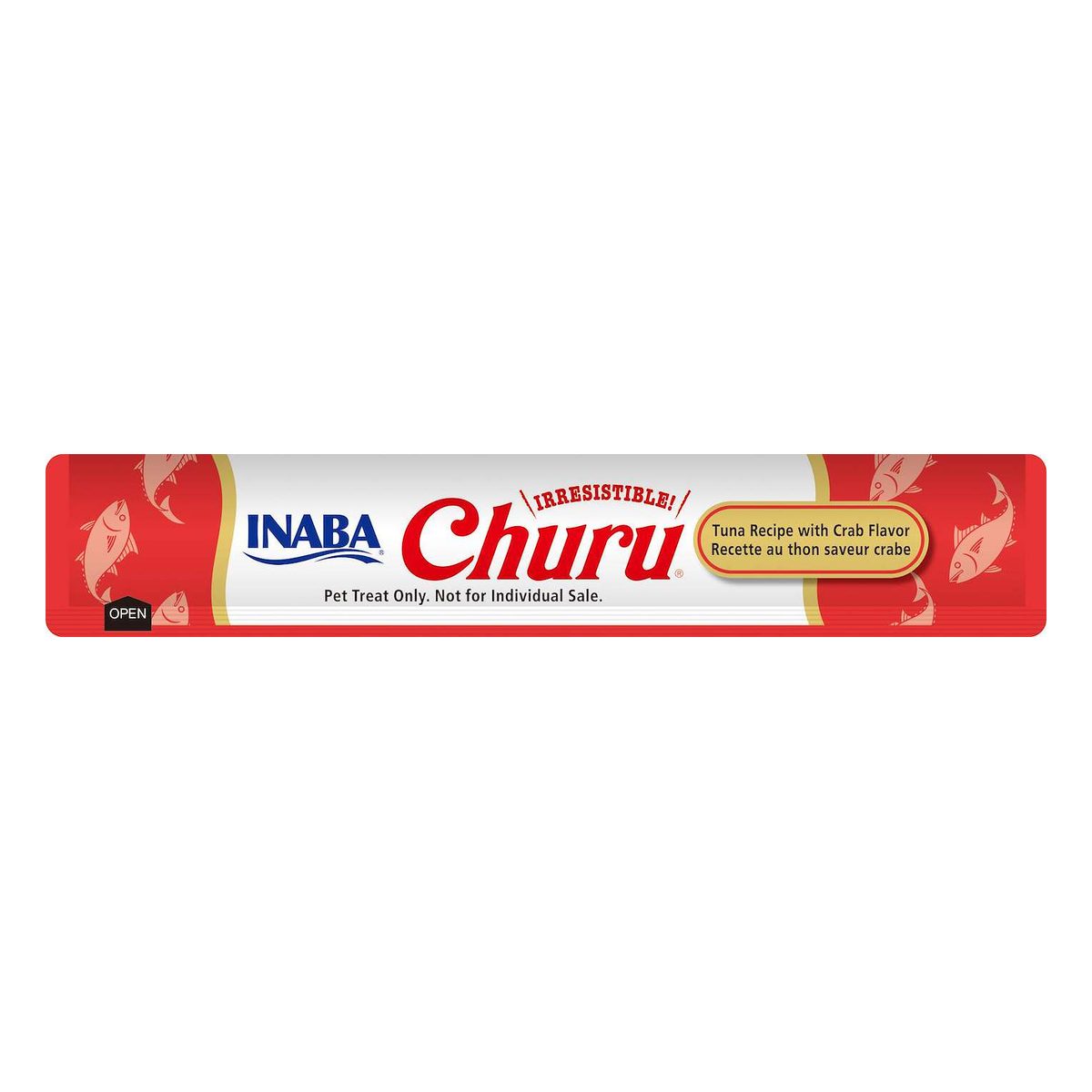Inaba Churu atún con cangrejo (paquete conteniendo 4 tubitos)
