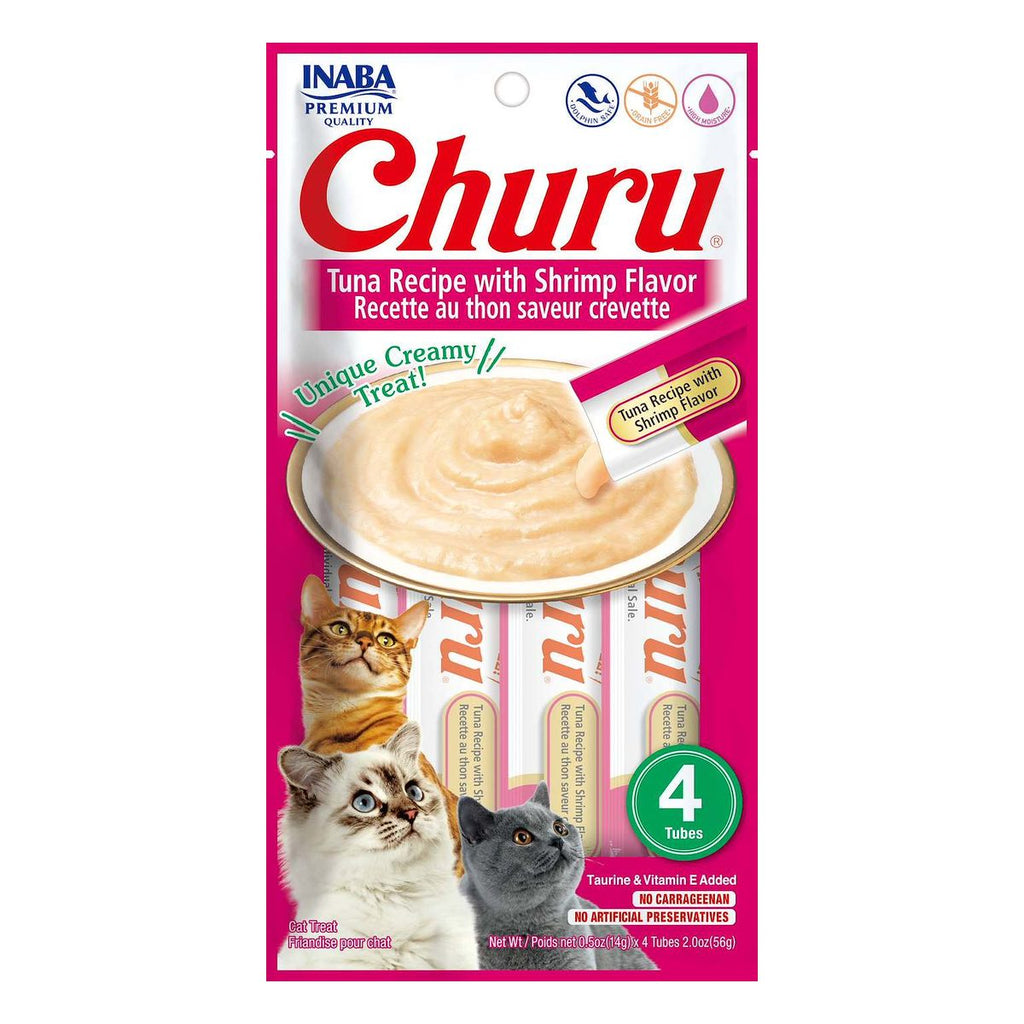 Inaba Churu atún con Camarones (paquete conteniendo 4 tubitos)