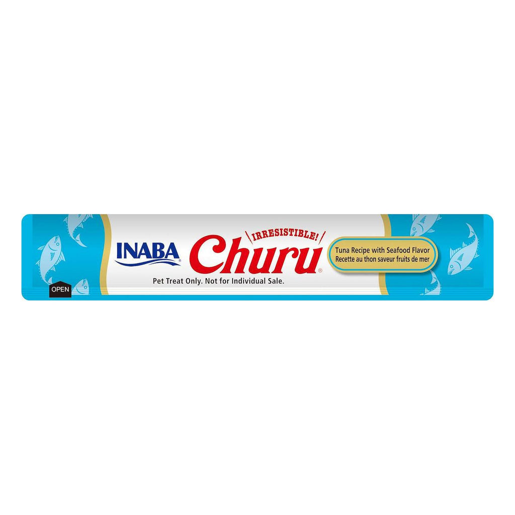 Inaba Churu atún con sabores marinos (paquete conteniendo 4 tubitos)