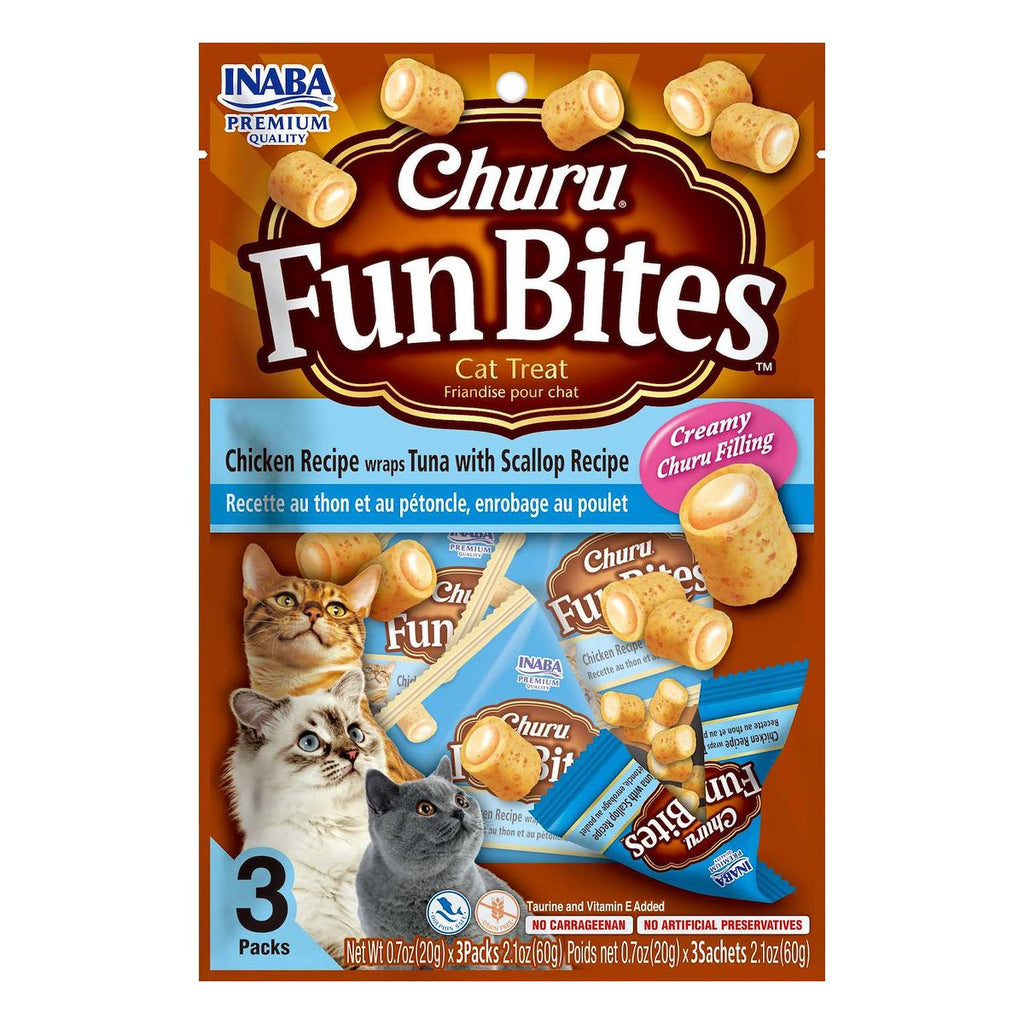 Inaba Churu Fun Bites Pollo, Atún y Ostión - Gato
