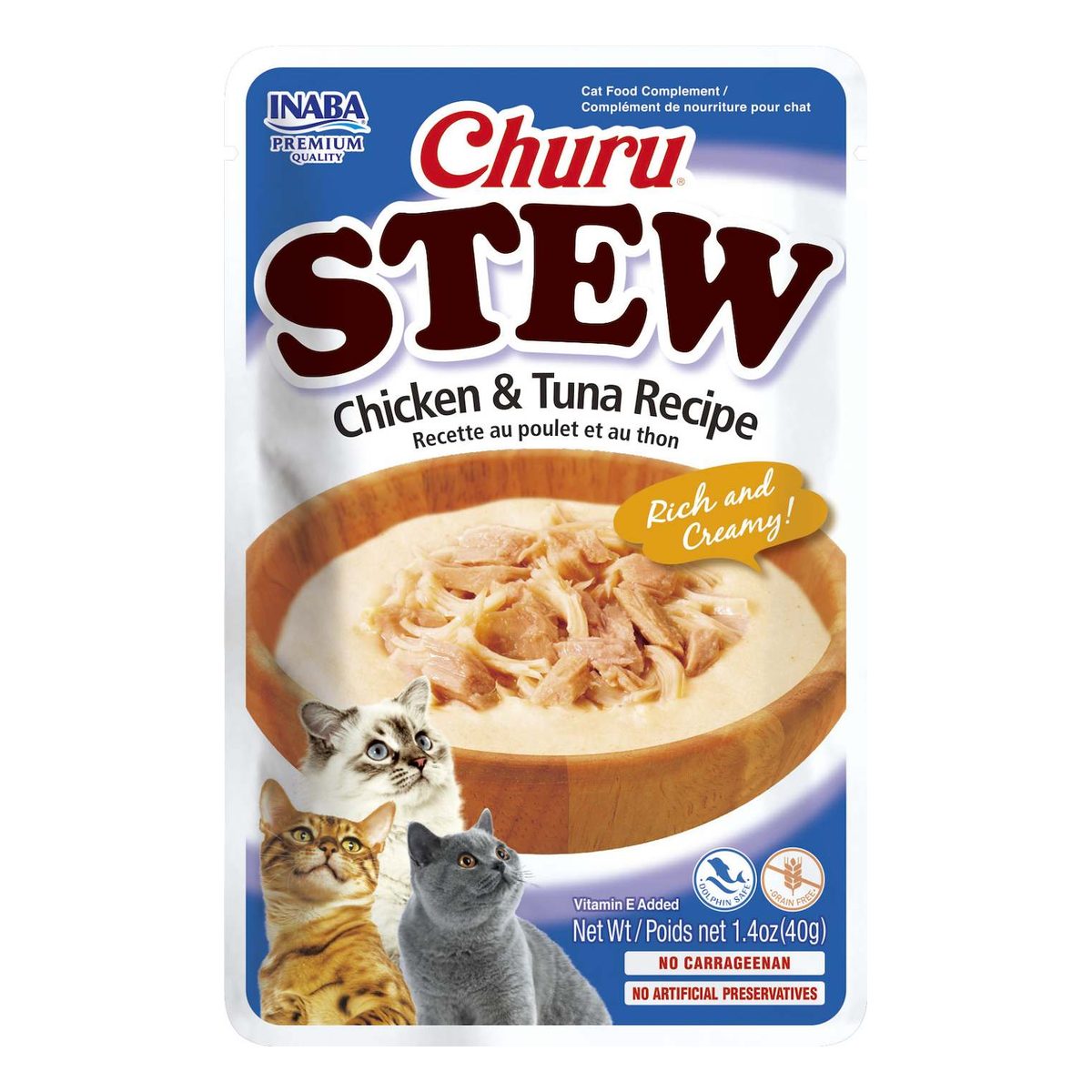 Inaba CHURU STEW CHICKEN/TUNA 40GR