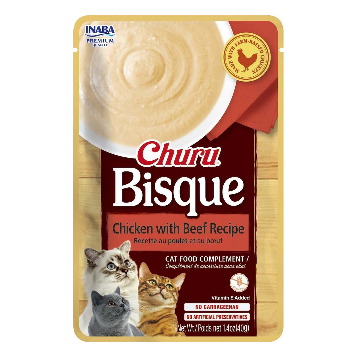 Inaba CHURU BISQUE CHICKEN/BEEF 40GR