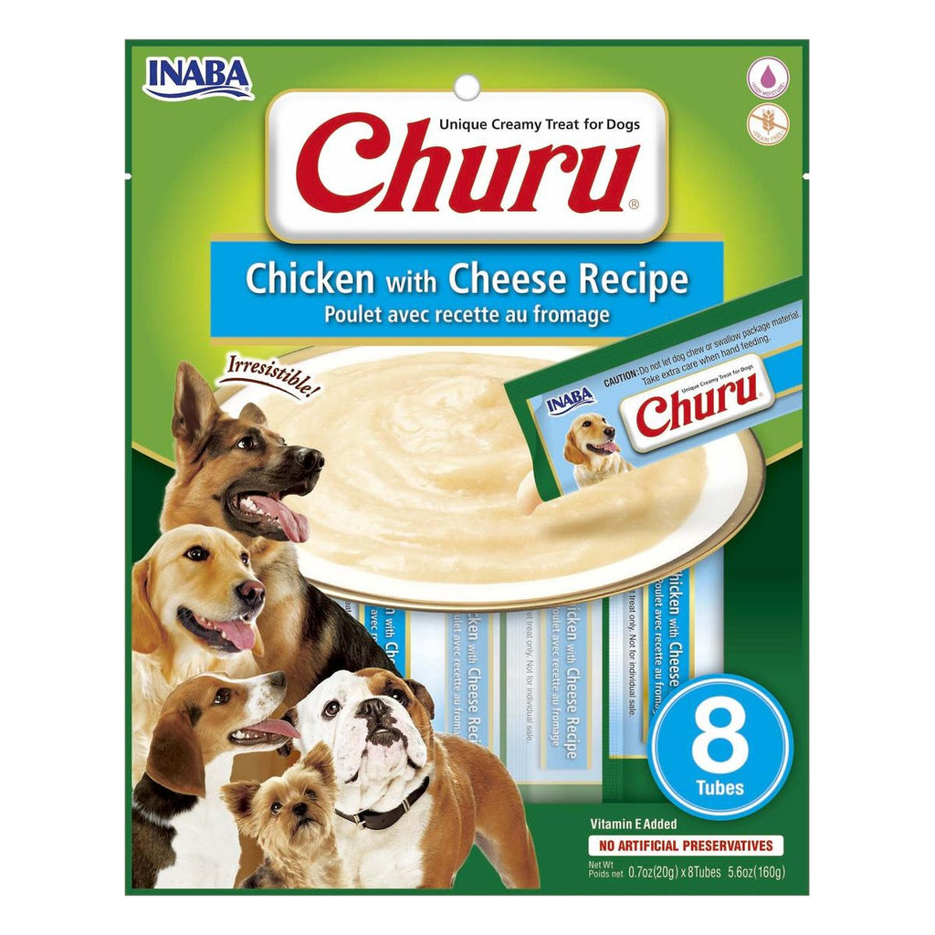 Inaba NUEVOS CHURU DOG CHICKEN/CHEESE 20GR/8 TUBES
