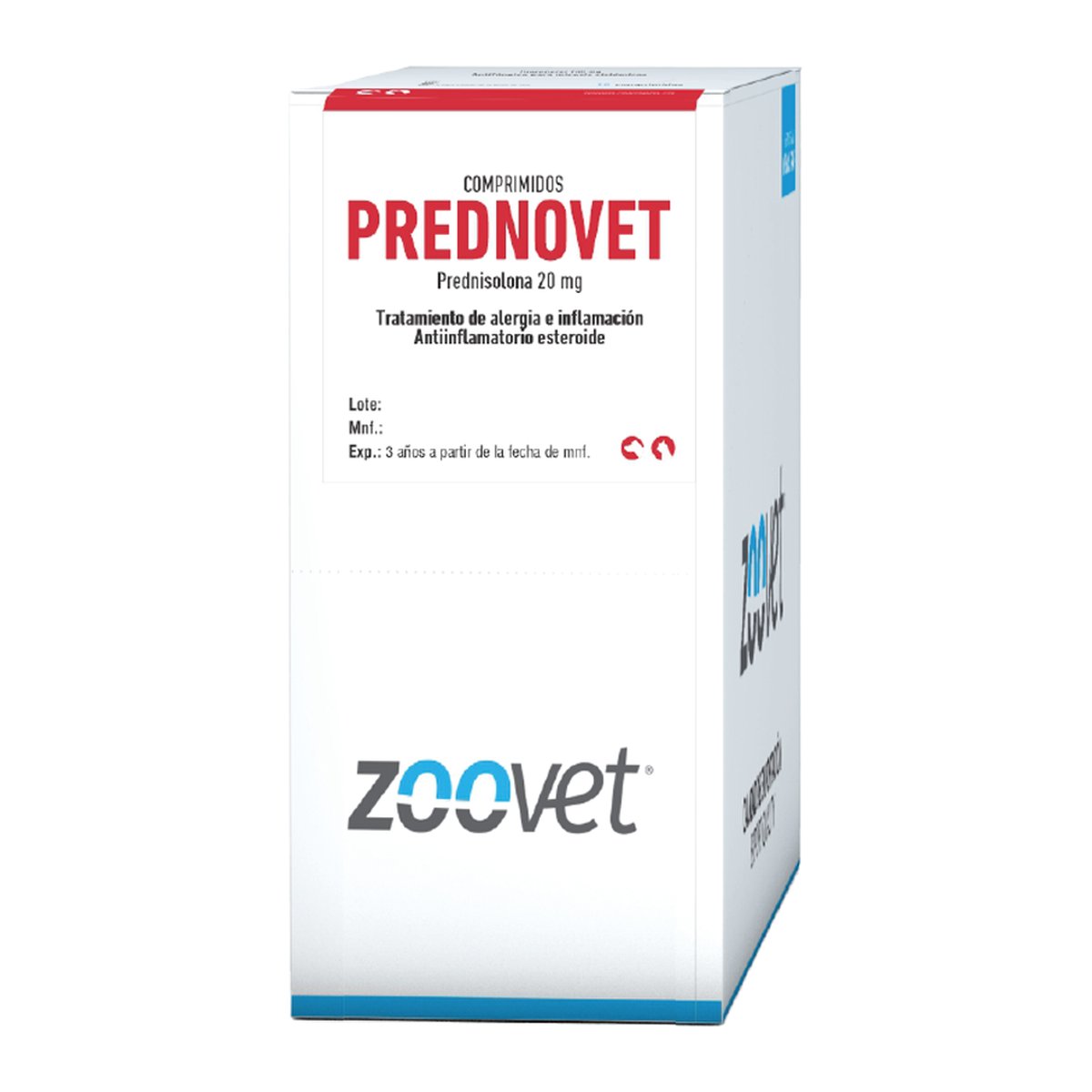 Zoovet Prednovet 20 mg 120 comprimidos