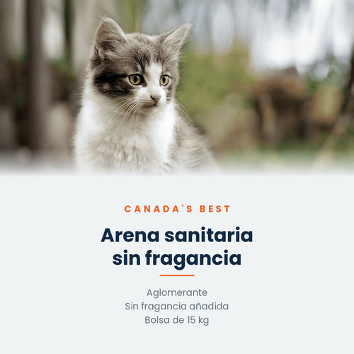 Arena sanitaria Canada's Best sin fragancia