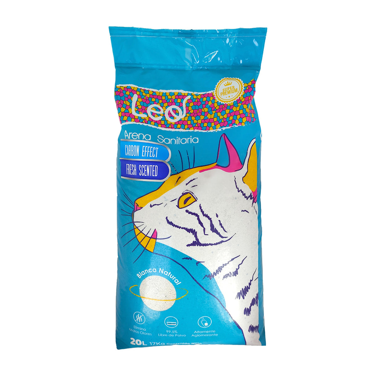 Arena Sanitaria Leo con Carbón Activado