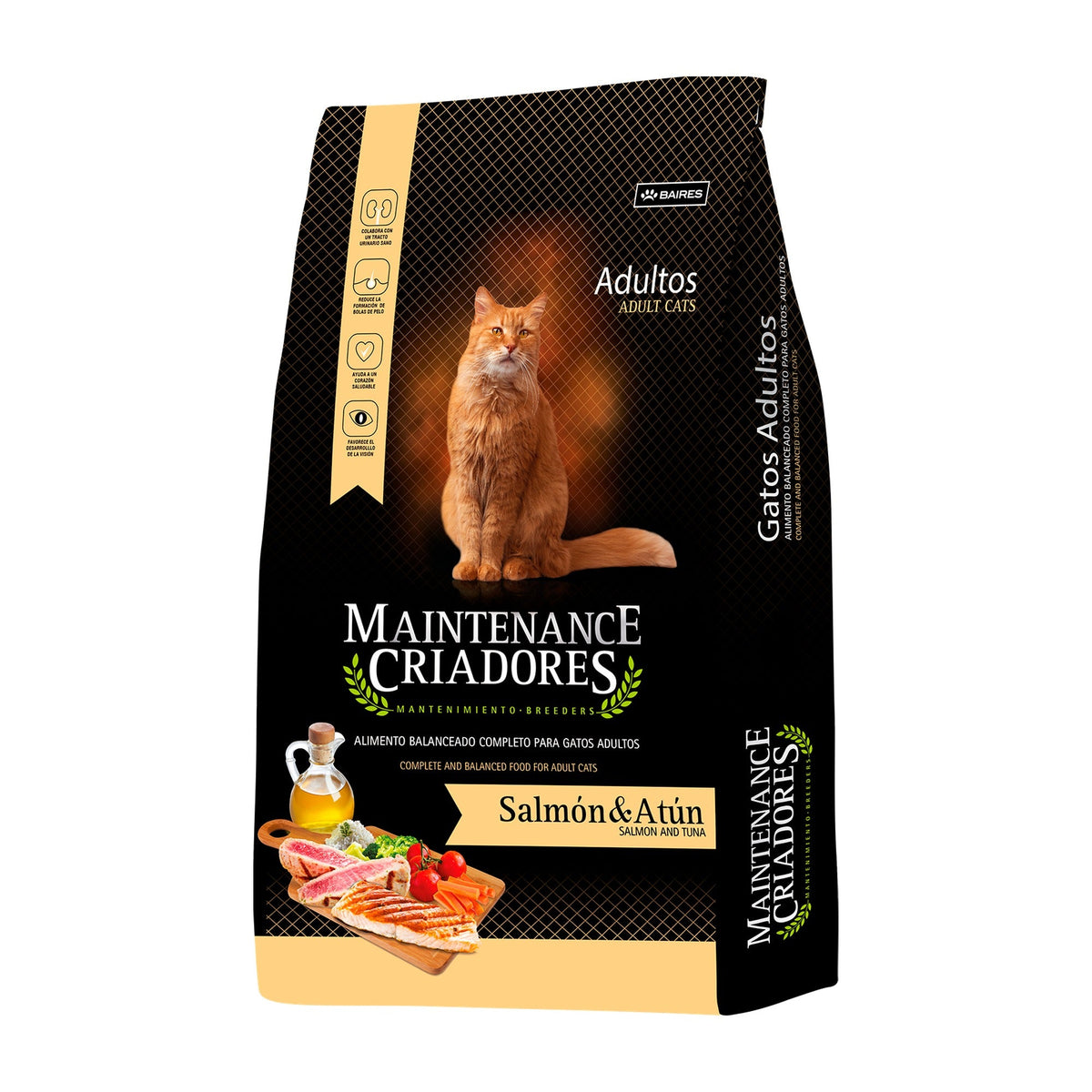 Maintenance Criadores Gatos Adultos Salmón y Atún 15 KG