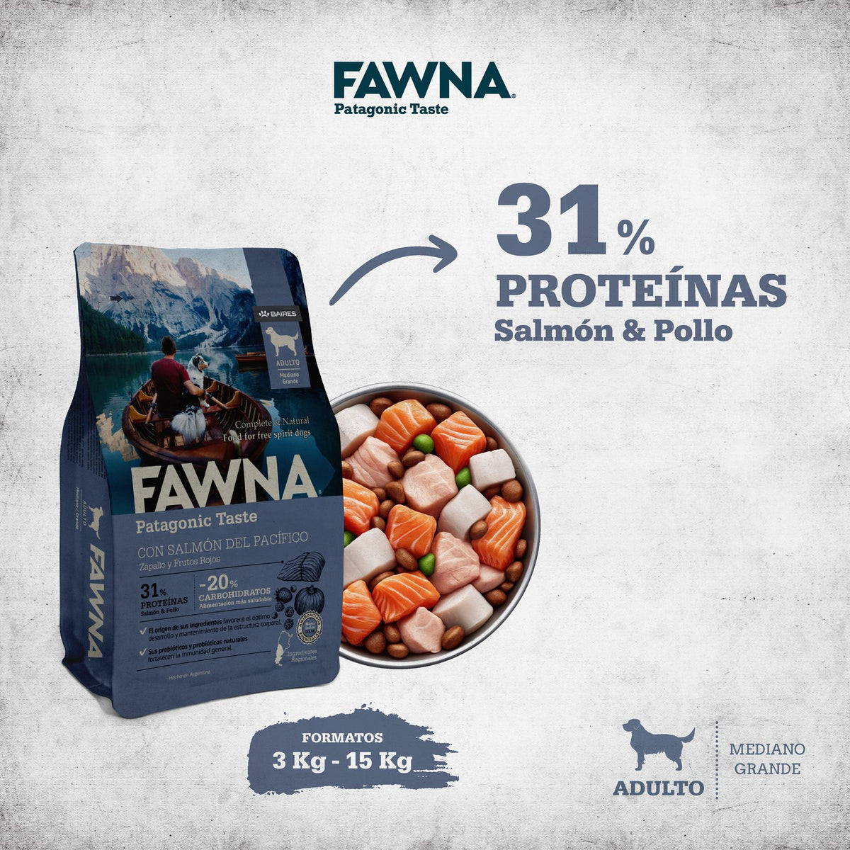 Fawna Perros Adultos Medianos y Grandes 15 KG