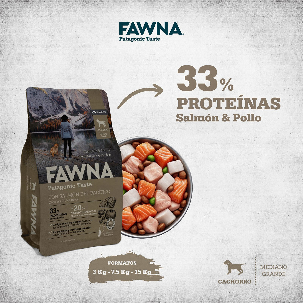 Fawna Perros Cachorros Medianos y Grandes 7.5 KG
