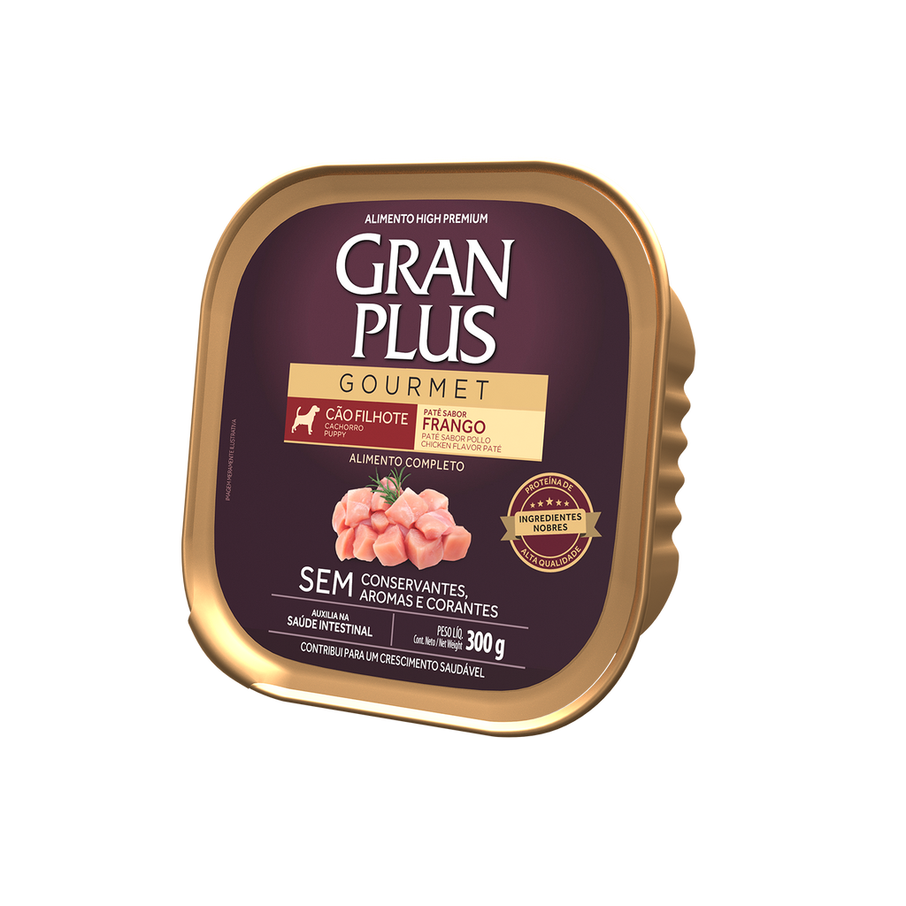 Gran Plus Paté Gourmet Cachorro Pollo 300 g
