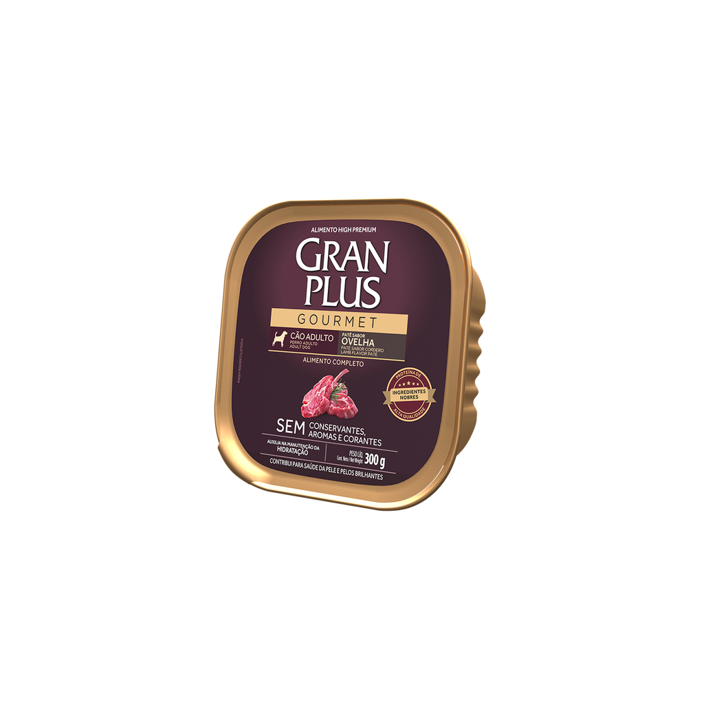 Gran Plus Paté Gourmet Perro Adulto Cordero 300 g