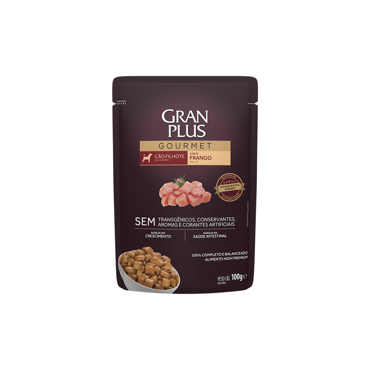Gran Plus Sobre Cachorro Pollo 100 g