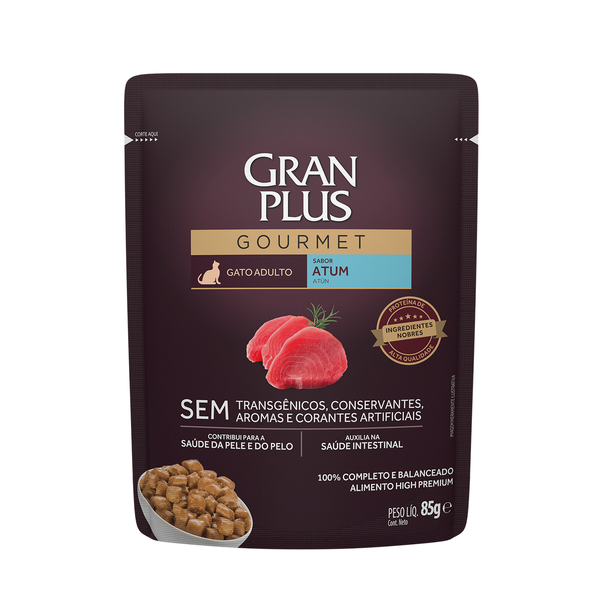 Gran Plus Sobre Gato Adulto Atún 85 g