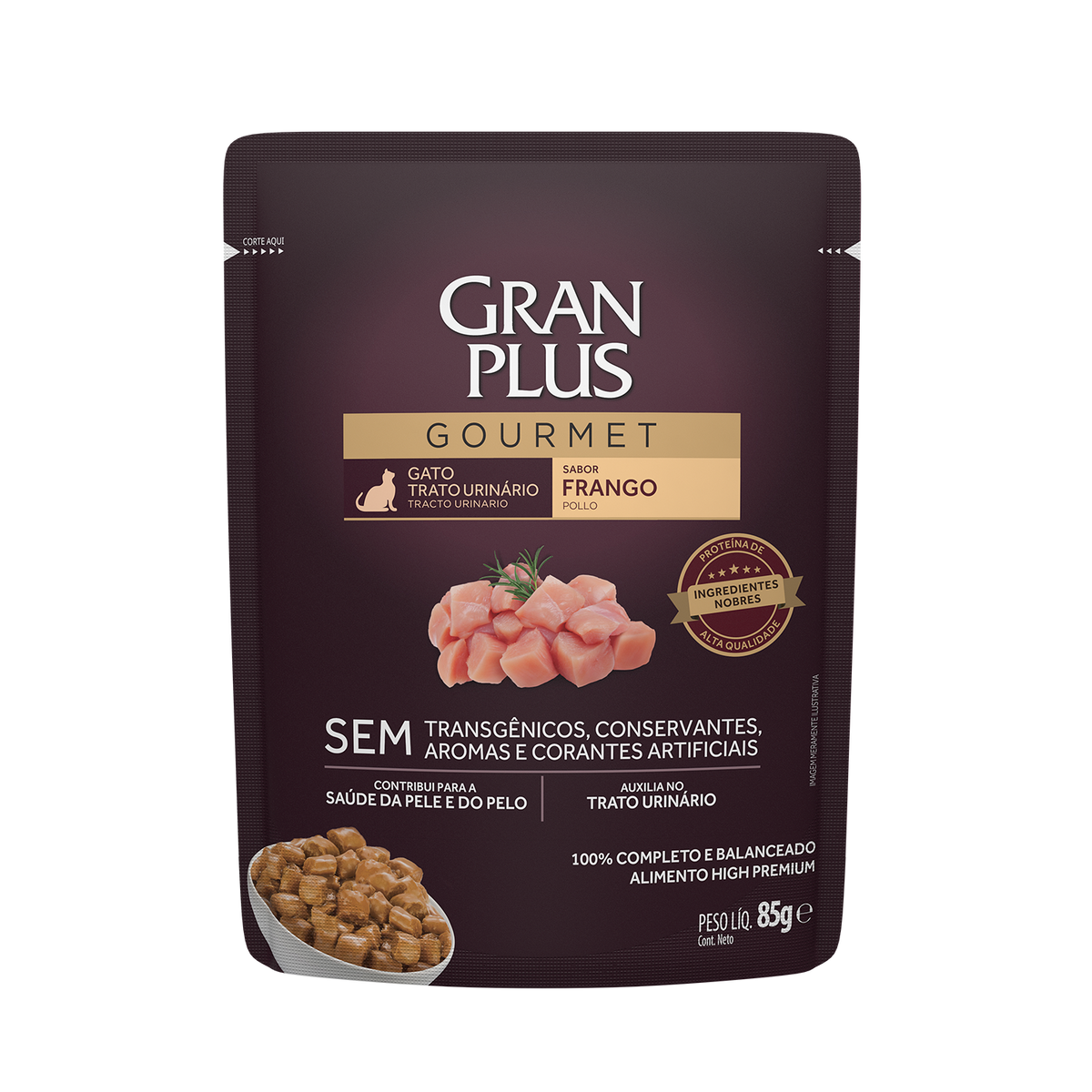 Gran Plus Sobre Gato Adulto Tracto Urinario Pollo 85 g