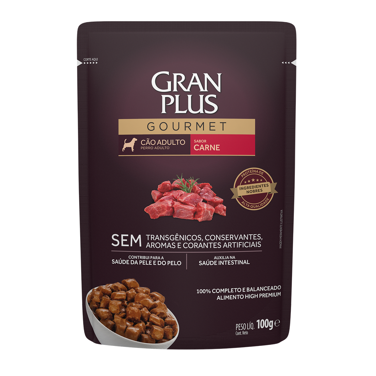 Gran Plus Sobre Perro Adulto Carne 100 g