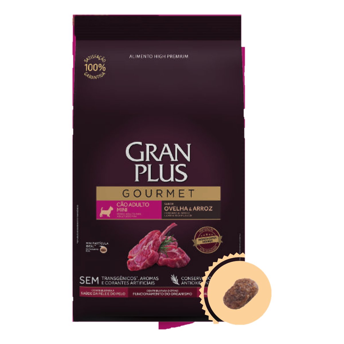 Gran Plus Gourmet Perro Razas Pequeñas Cordero y Arroz 1 KG