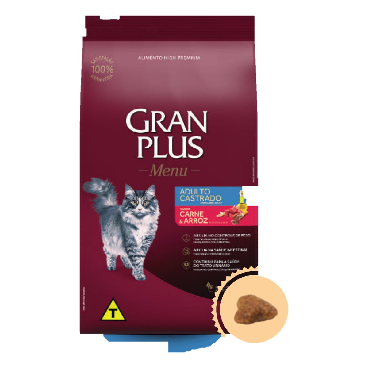 Gran Plus Gato Adulto Esterilizados Carne y Arroz 10 KG