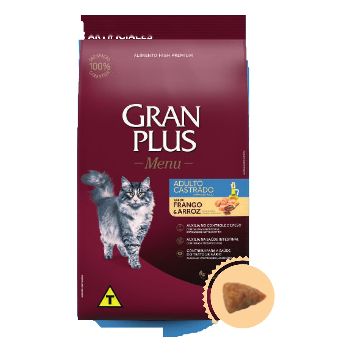 Gran Plus Gato Adulto Esterilizados Pollo y Arroz 3 KG