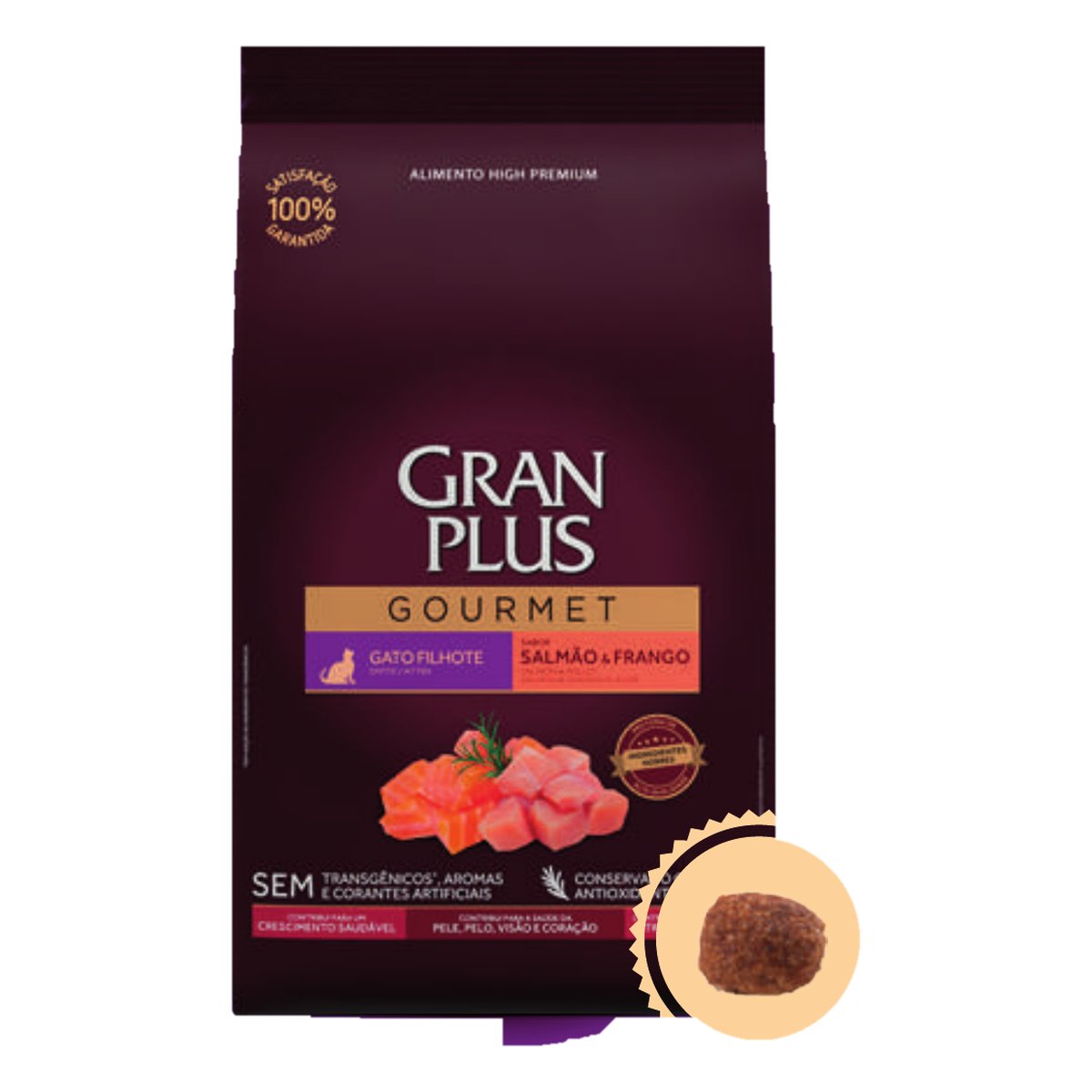 Gran Plus Gourmet Gato Cachorros Salmon y Pollo 10 KG