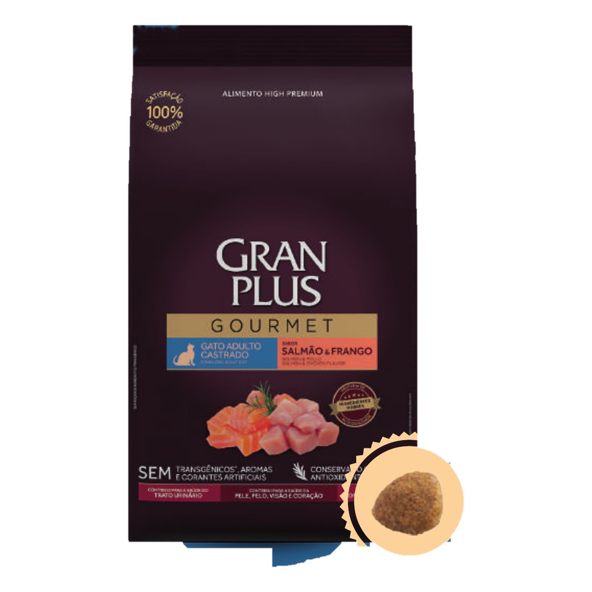 Gran Plus Gourmet Gato Adulto Esterilizados Salmon y Pollo 10 KG