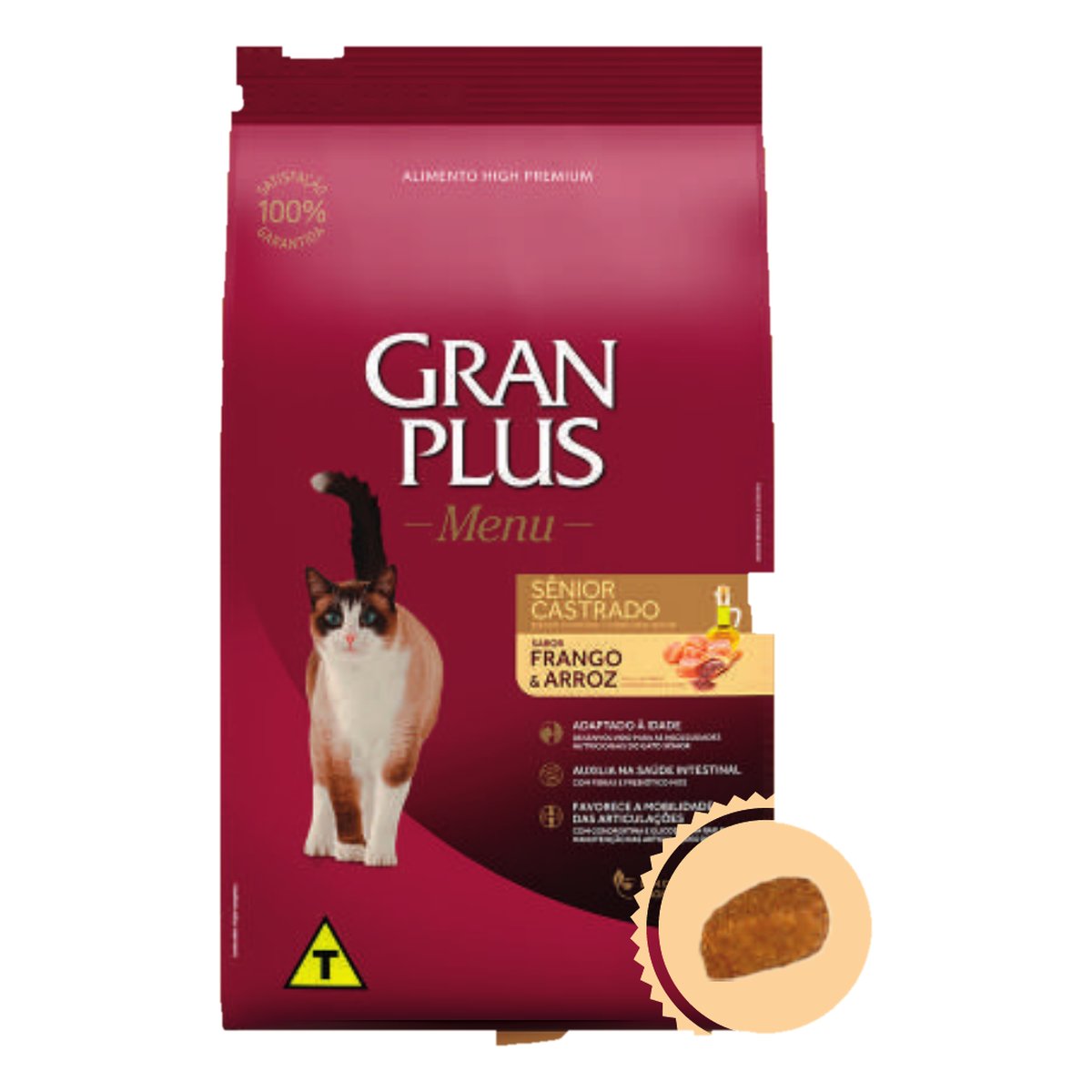 Gran Plus Gato Adulto Senior Esterilizados Pollo y Arroz 3 KG