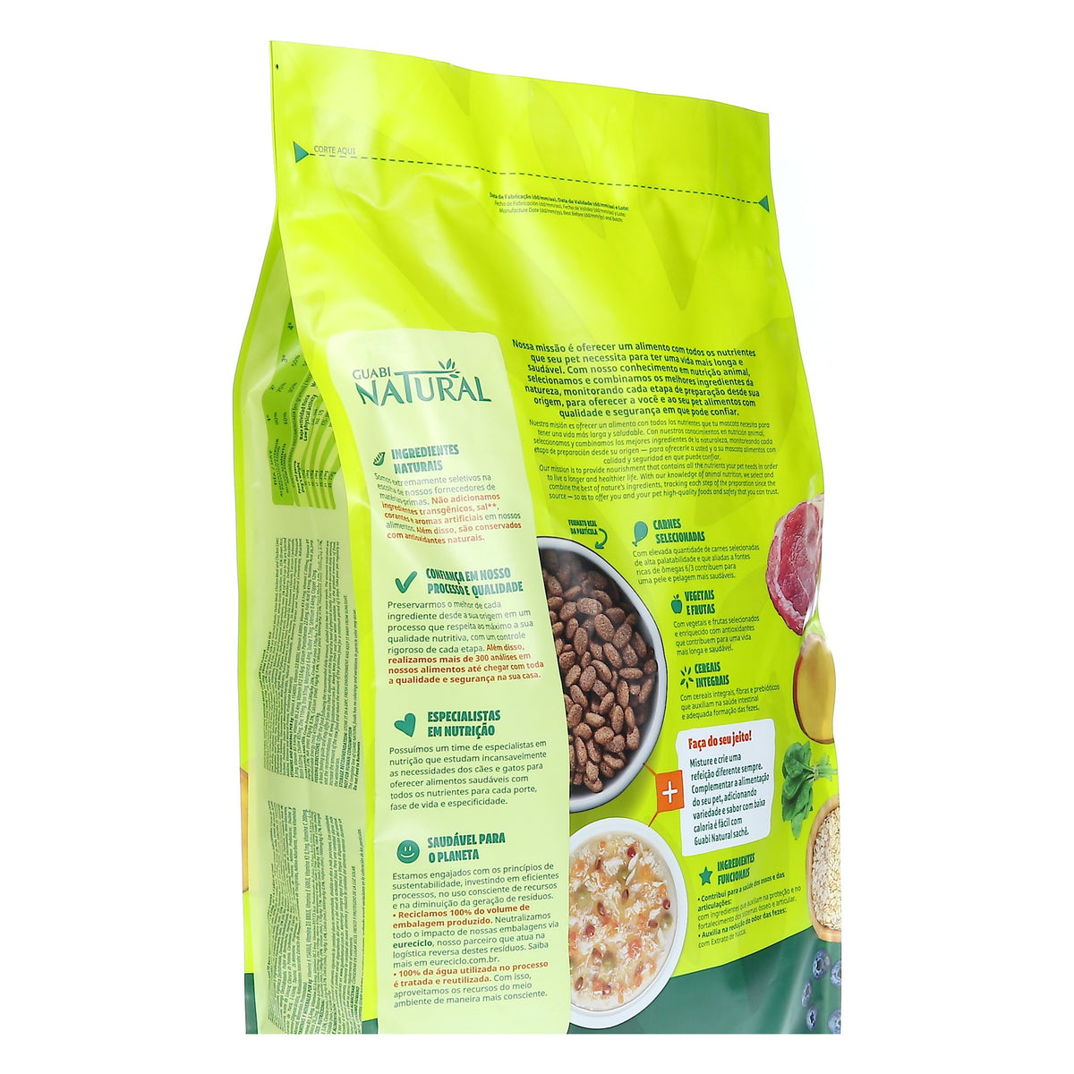 Guabi Natural Perro Adulto Medianos Cordero e Avena Sc 12 KG