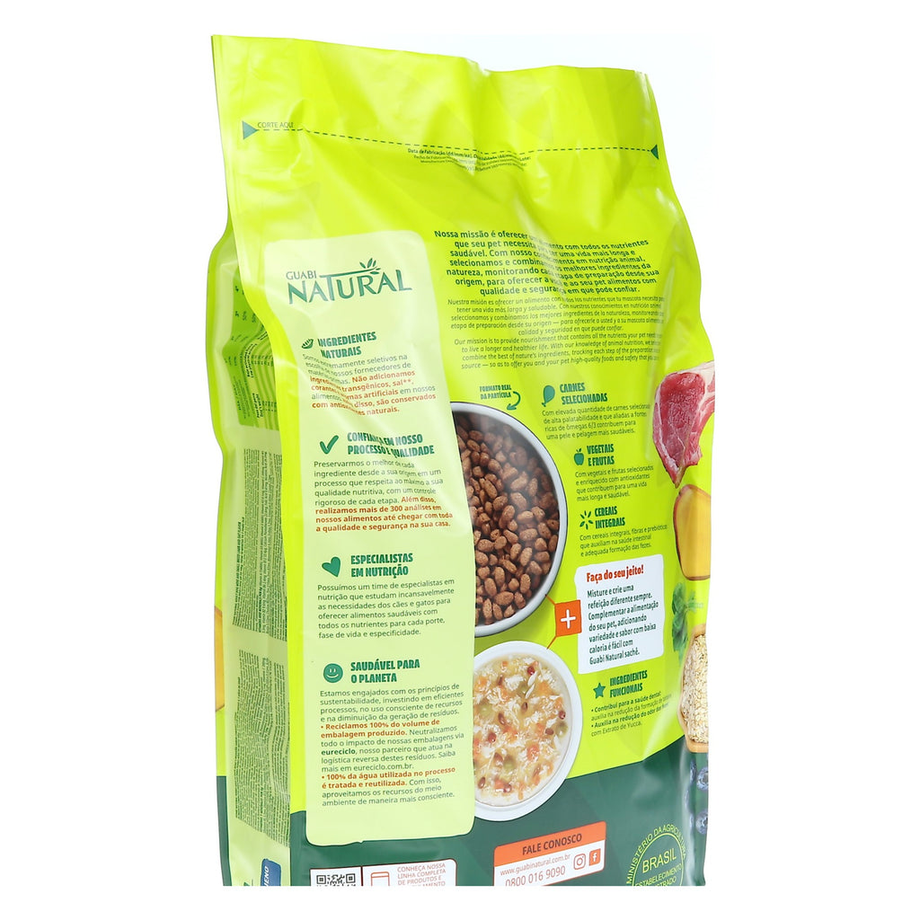 Guabi Natural Perro Adulto Razas Pequeñas Cordero e Avena Sc 10.1 KG