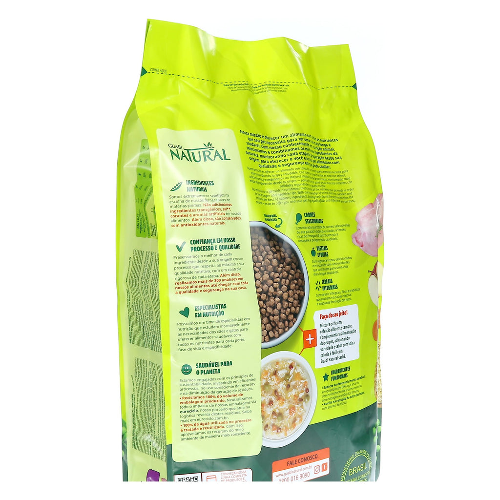 Guabi Natural Perro Cachorros Medianos Pollo e Arroz Integral Sc 10.1 KG