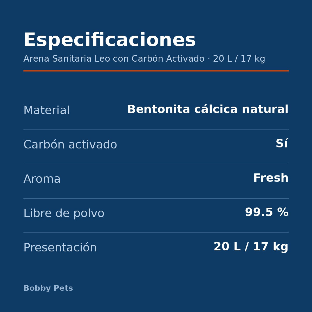 Arena Sanitaria Leo con Carbón Activado 20L / 17 kg