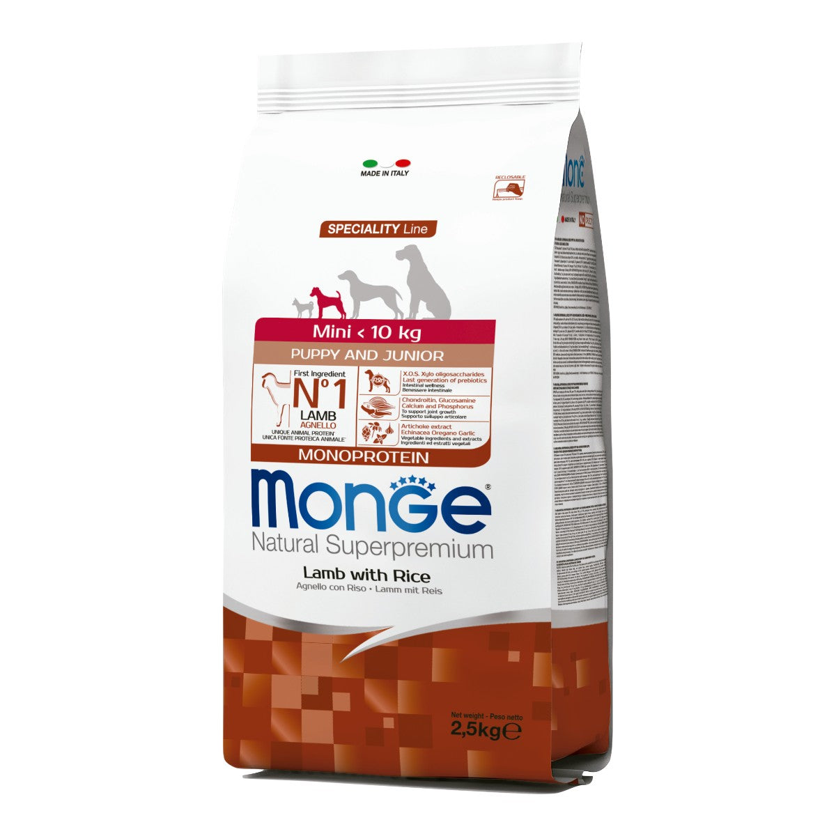 Monge Puppy Mini Cordero y Arroz 2.5 kg