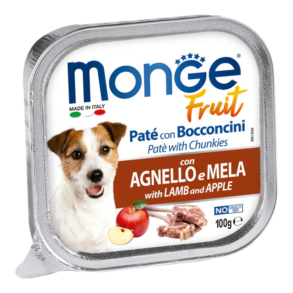 Monge Fruit Cordero y Manzana 100 g