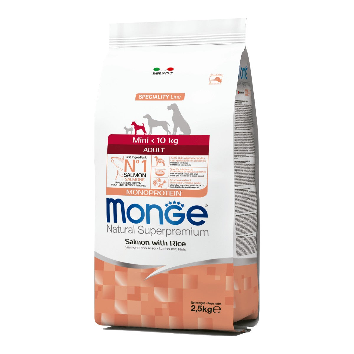 Monge Adult Mini Salmon y Arroz 2.5 kg